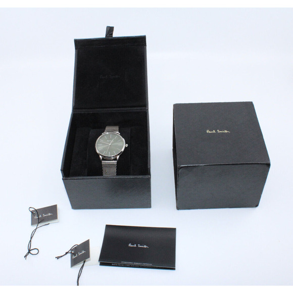 C8 Special Edition PAUL SMITH 38mm Lgt Green Stainless Steel Mash Bracelet Watch - Picture 1 of 6
